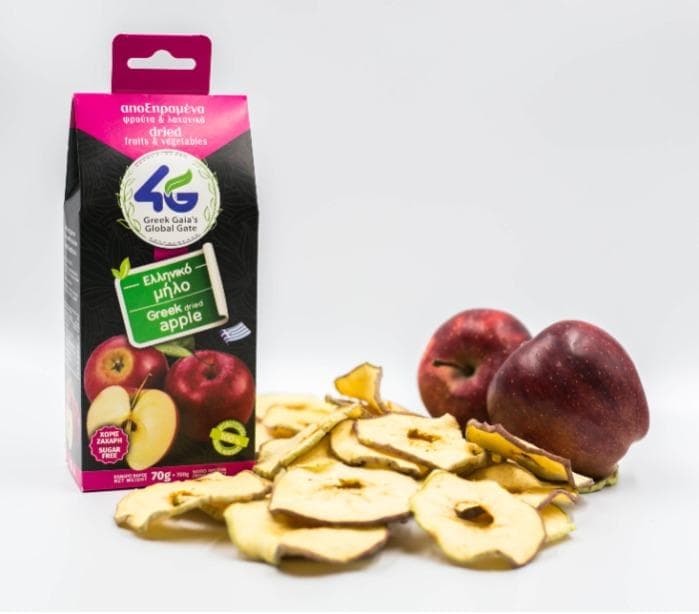 Ελληνικό αποξηραμένο μήλο χωρίς ζάχαρη