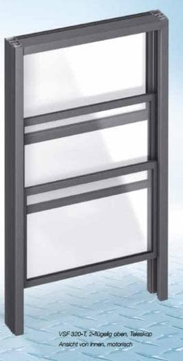Schiebefenster- Vertikal Ungedämmt