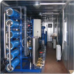 Landfill leachte treament plant