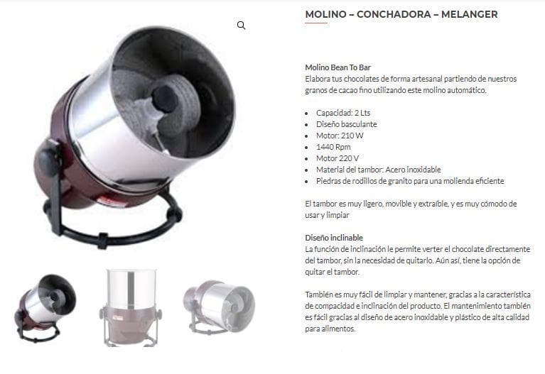 Molino / Conchadora / Melanger - Tienda Online -Shop