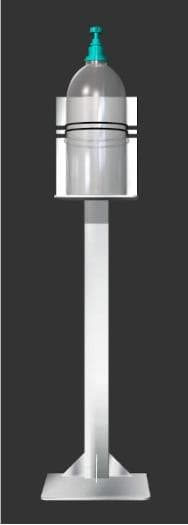 Porta detergente con piede