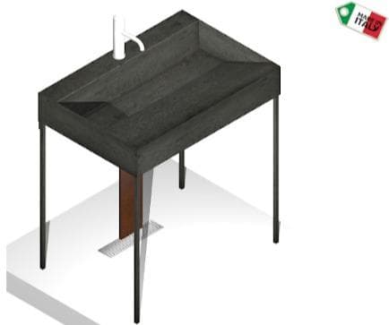 Lavabo in ferro calamina