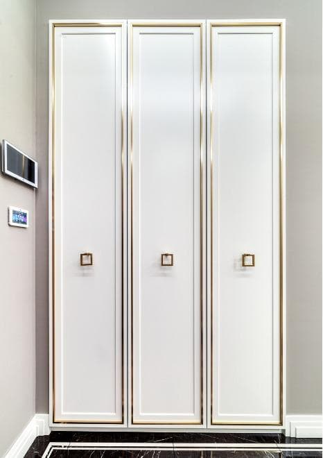 Шкаф с латунными вставками