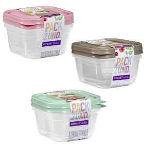 2 kare yemek kabı ayarla