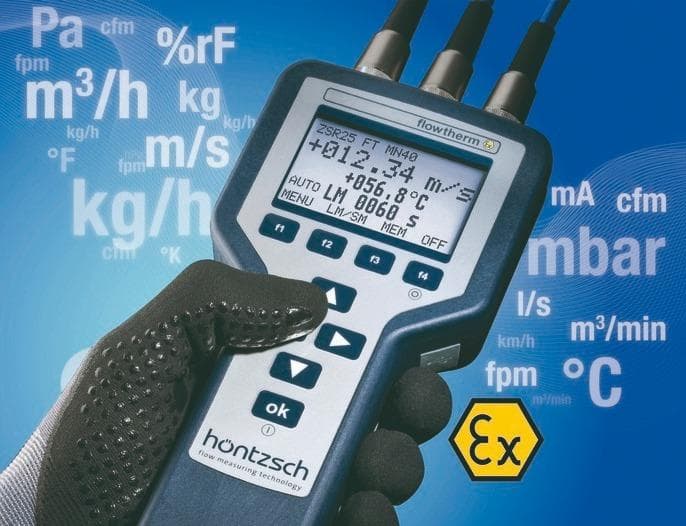 explosionsgeschützte Handgeräte zum Messen von Durchfluss