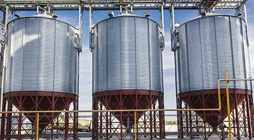Hopper silos