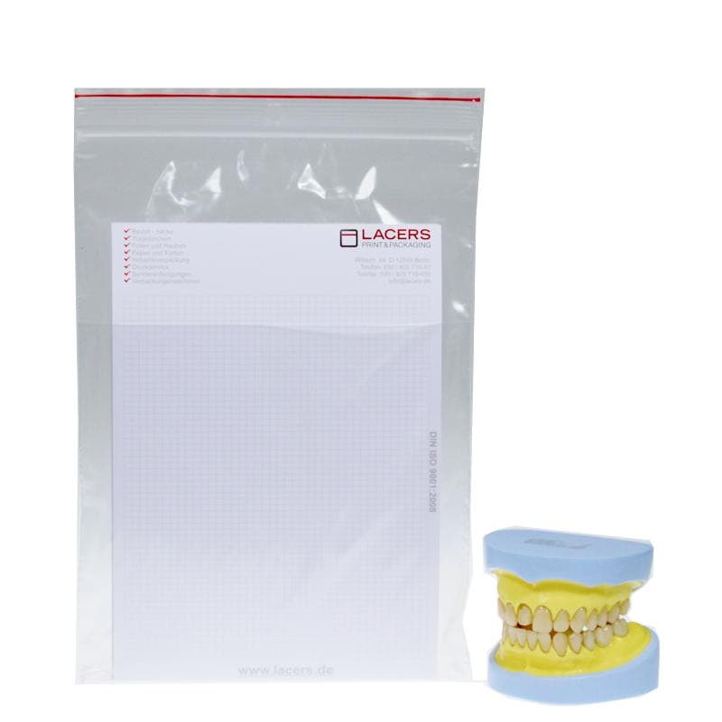Dental bag neutral 160x220+200mm 50µ