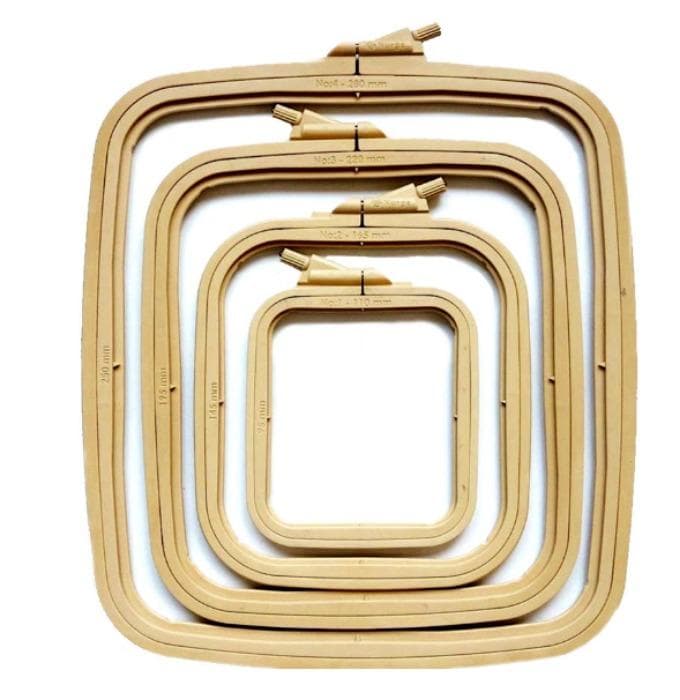 NURGE SQUARE PLASTIC EMBROIDERY HOOPS