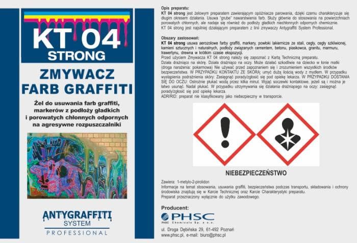 KT 04 Strong - Zmywacz farb graffiti