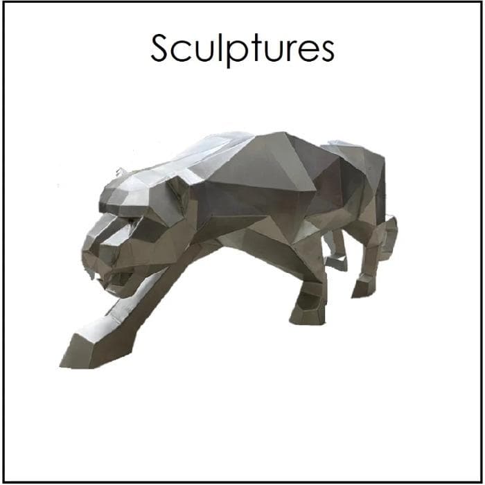 Stainless steel sculptures