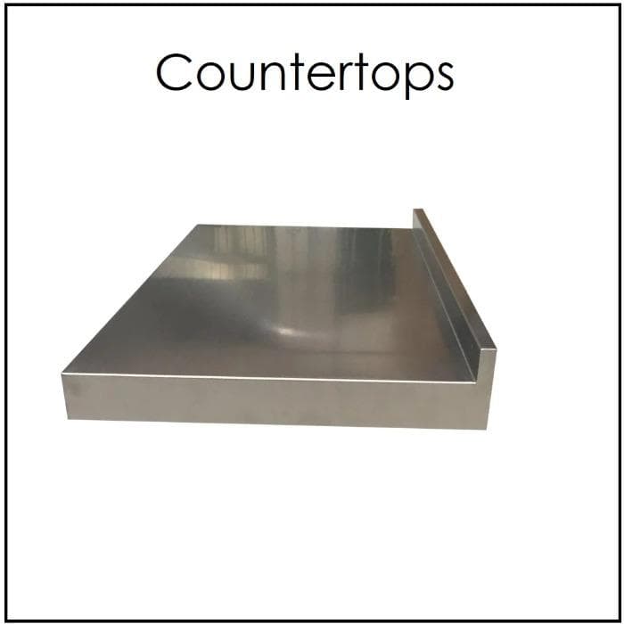 Stainless steel countertop