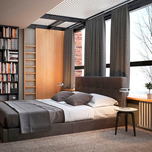 BEDROOM DESK LAMP / CONTEMPORARY / ALUMINUM / STEEL ROUND: PS-203