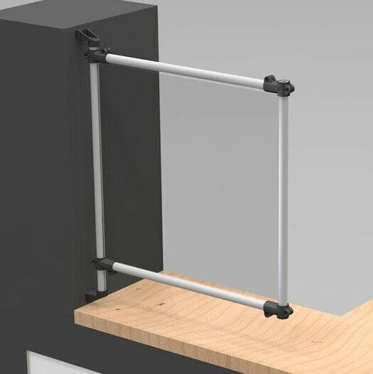 Hgieneschutz / Spuckschutz / Niesschutz zur seitlicher Befestigung