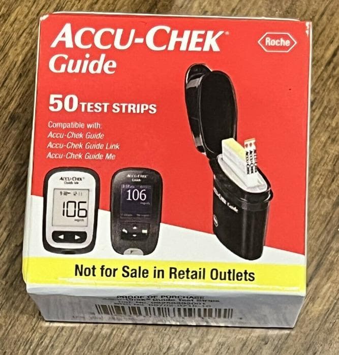 Roche Accu-Check Guide Glucose Test Strips 50 Test Strips
