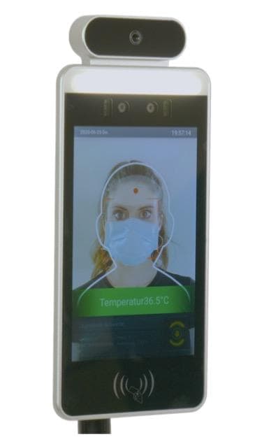 access control with body temperature check