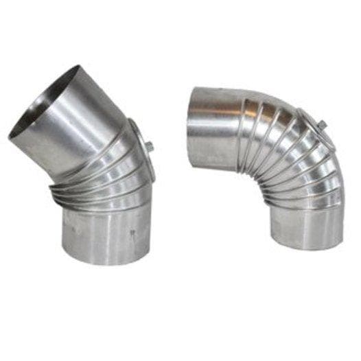 Ofenrohr Aluminium hochglanzpoliert