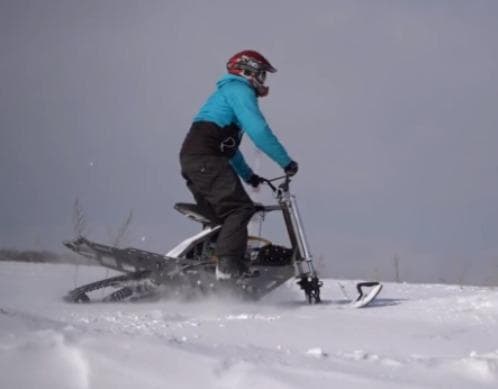 Electric snowbike