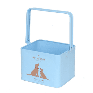 Seau pour ranger les produits vétérinaires pour chiens