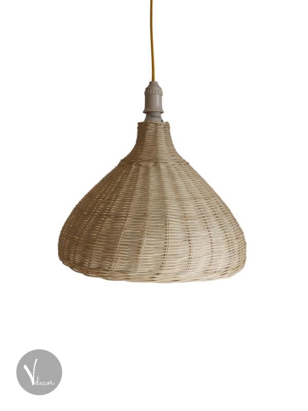 Garlic Shaped Rattan Pendant Light