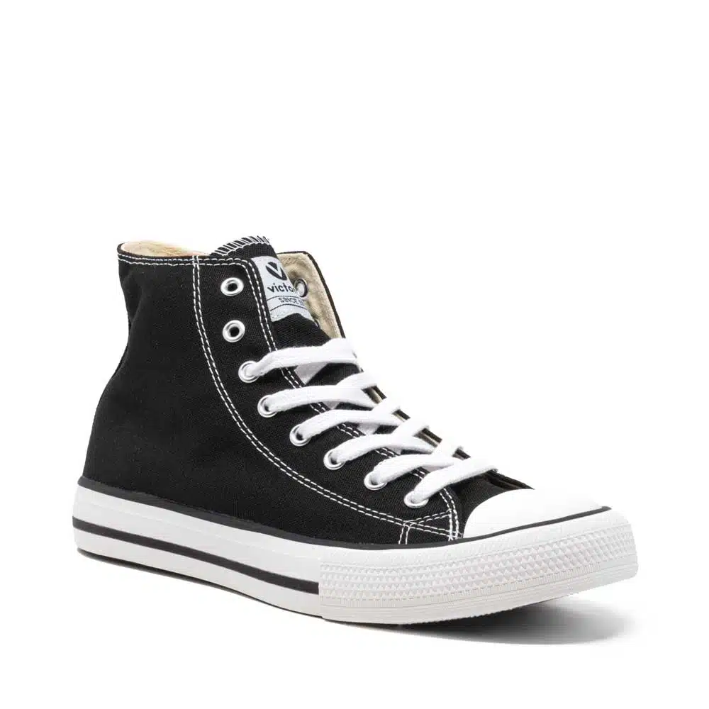 Victoria Tribu Canvas Mid Boot Trainers Black