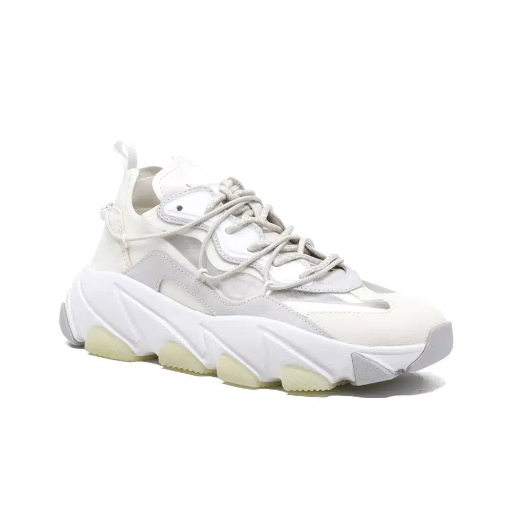 ASH EXTRA BIS TRANSPARENT LADIES TRAINERS IN OFF-WHITE