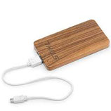 Powerbank made of walnut wood
