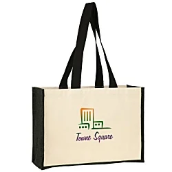 Brookland Canvas Jute Bag - Colorful Embellishment - Digital Printing