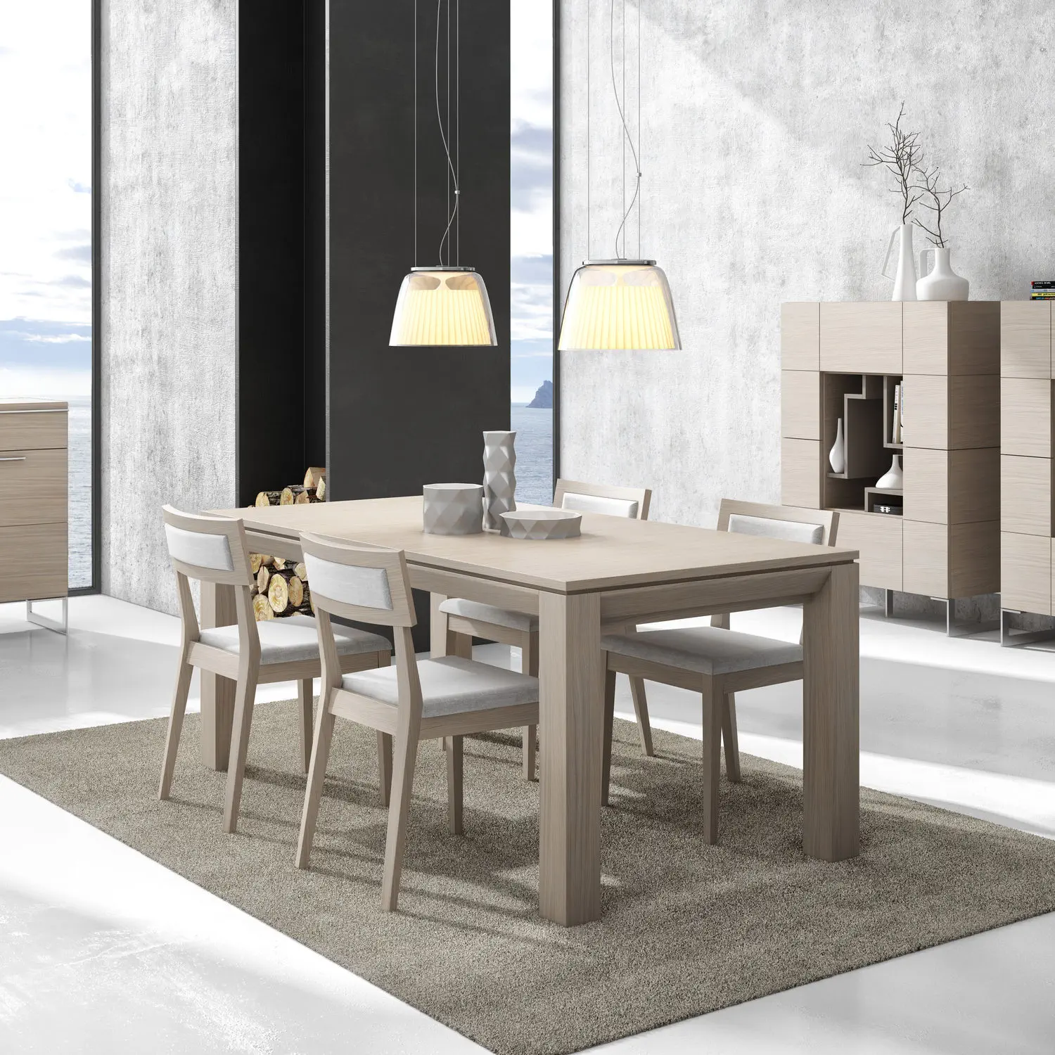 Contemporary dining table GINZA + : 322