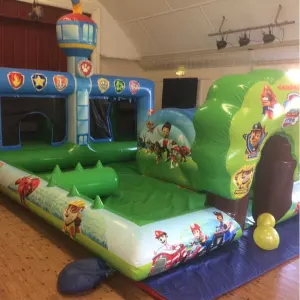 20 ft x 16 ft x 10 ft Paw Patrol Bouncy Castle Playzone