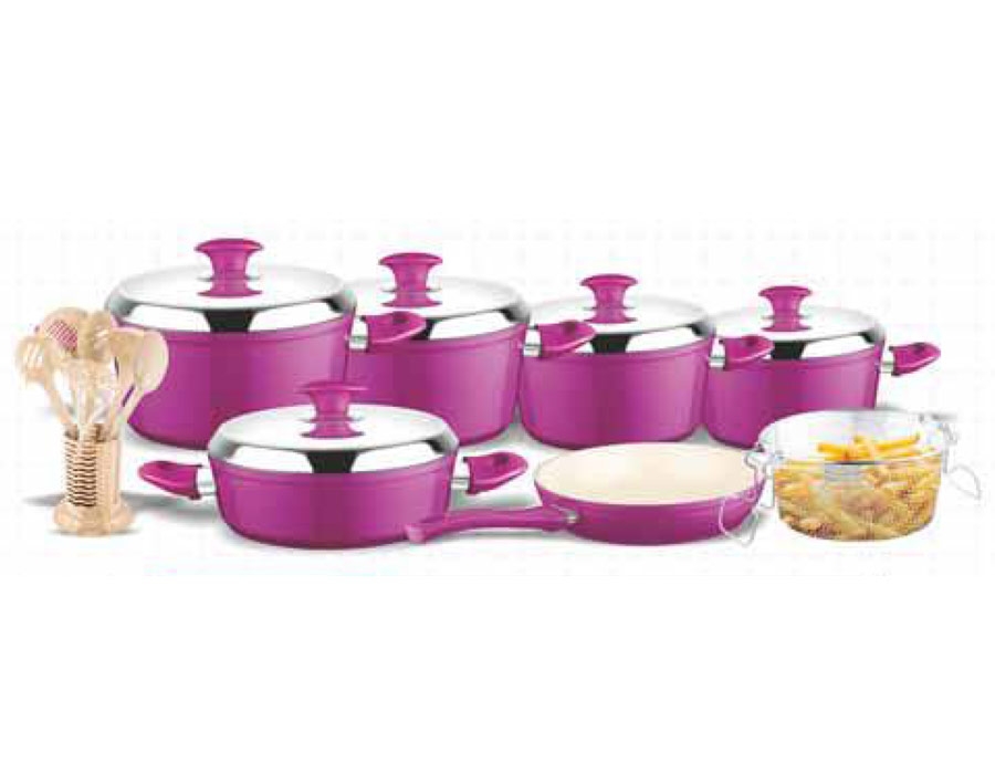 EZMO CERAMO 19 PCS COOKWARE SET