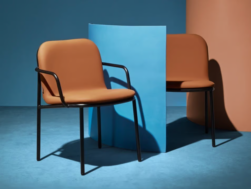 SHELL Woven vinyl chair