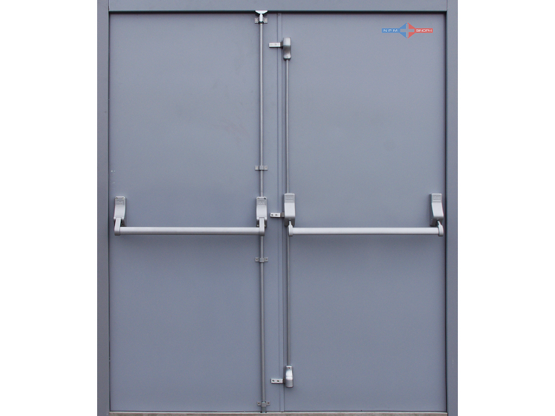 Izoleli Cift Kanatli Celik Yangin Kapis