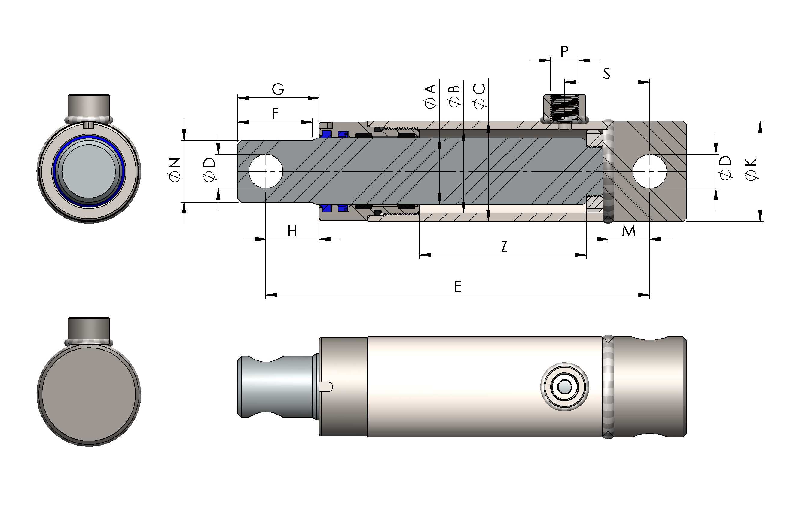 tek etkili silindirler