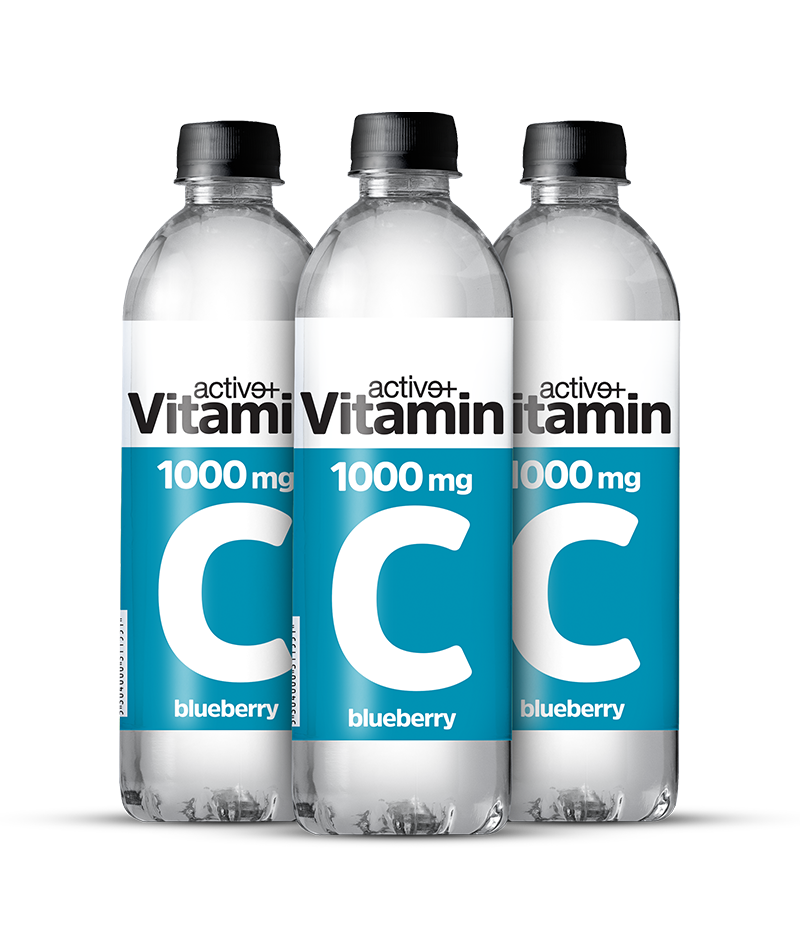 Active+ vitamina C 1000mg / sabor a arándano - Botella de PET de 500 ml