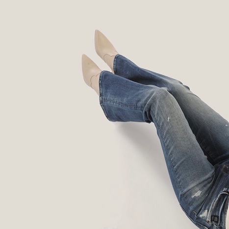 Yeni sezon bootcut kesim kadin denim pantolon