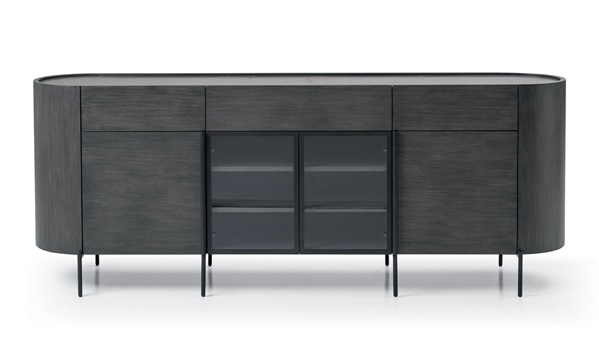 Dort kapili ve uc cekmeceli ahsap bufe