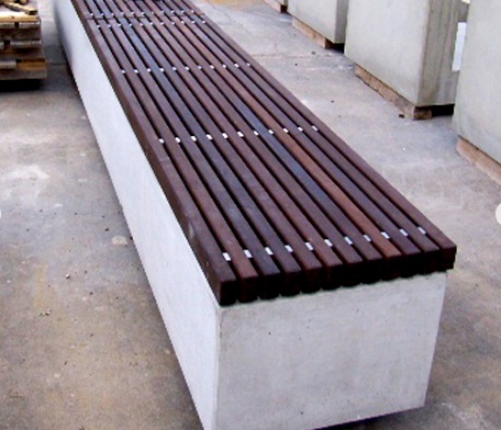 park bahceler icin beton kanepeler