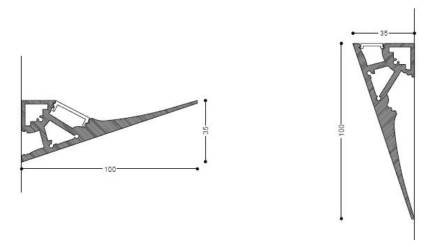 TRYTEN - LED aluminium wall lamp-3