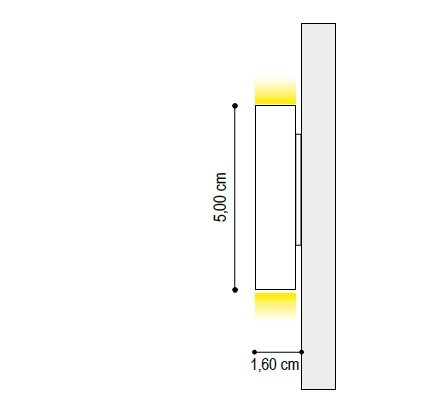 DAVINCI - LED powder coated aluminium wall lamp-4