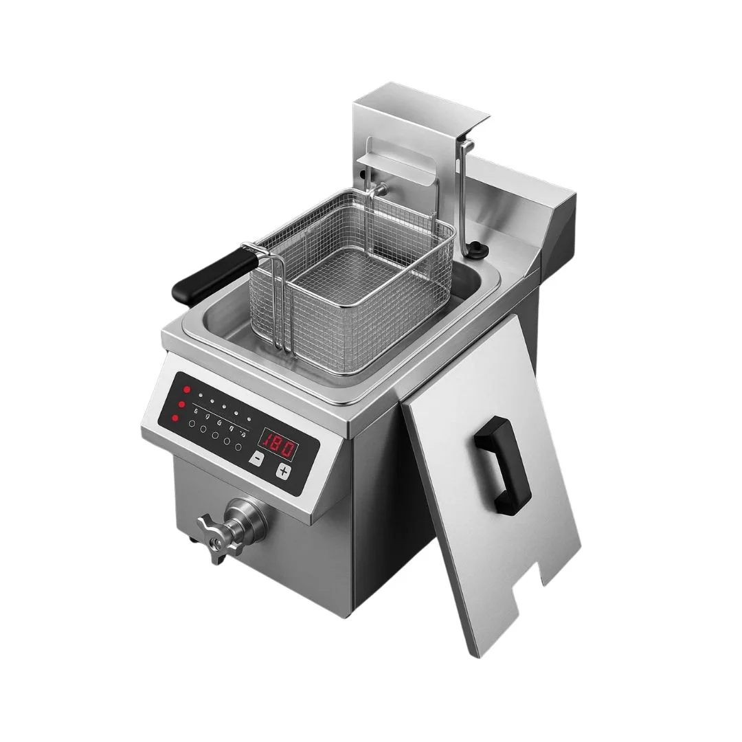  Asansorlu Induksiyonlu Fritoz