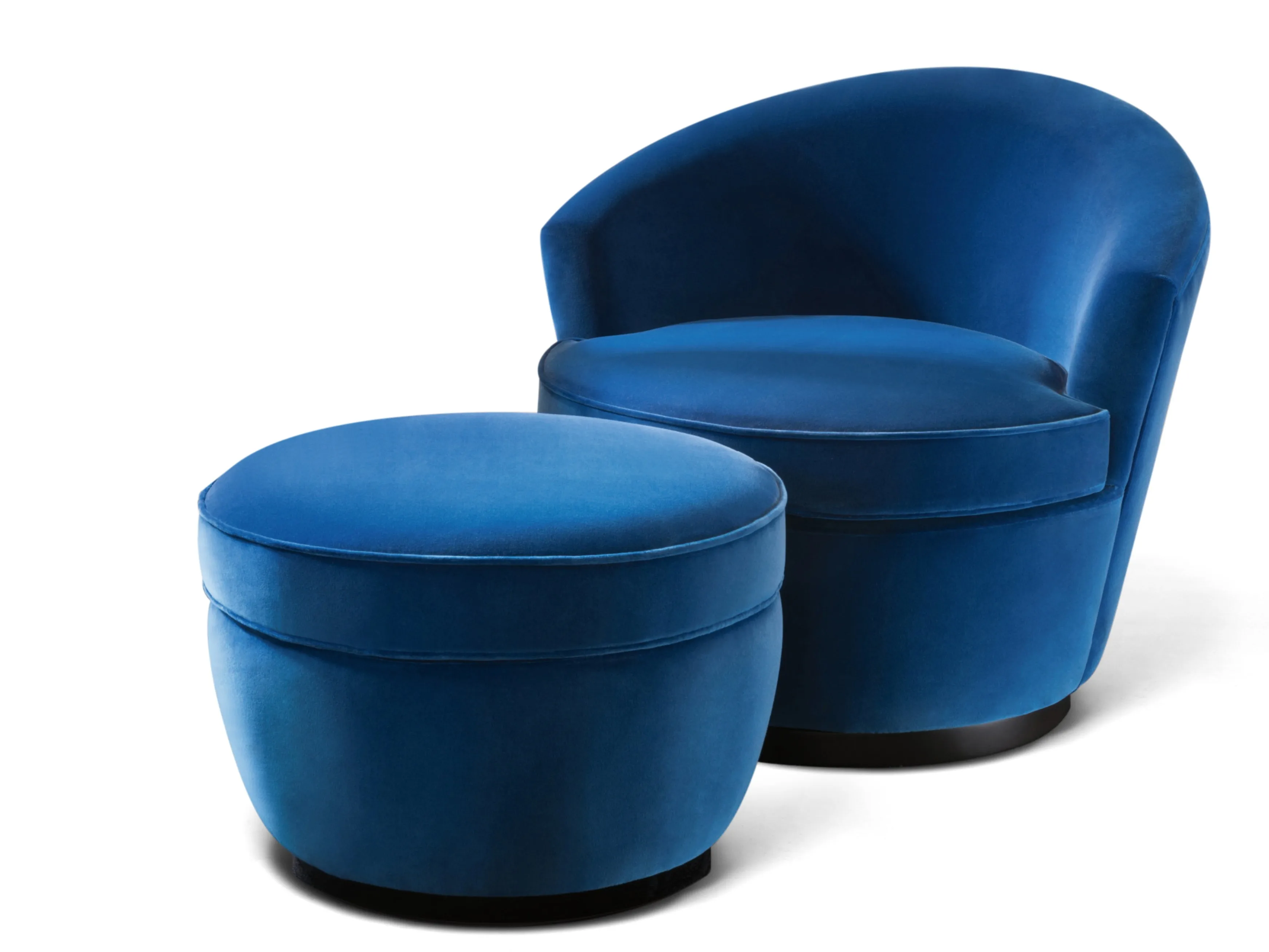 GEORGETTE Upholstered fabric easy chair with armrests