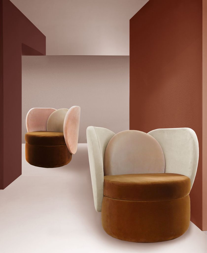 DEBI - Velvet armchair-16