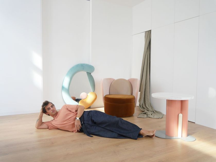 DEBI - Velvet armchair-17