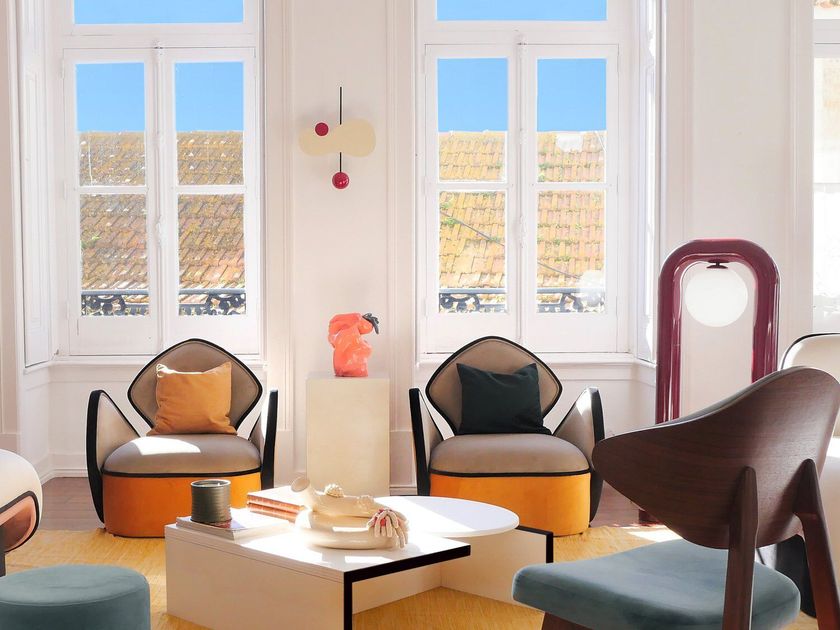 ORCA - Velvet armchair with armrests-11