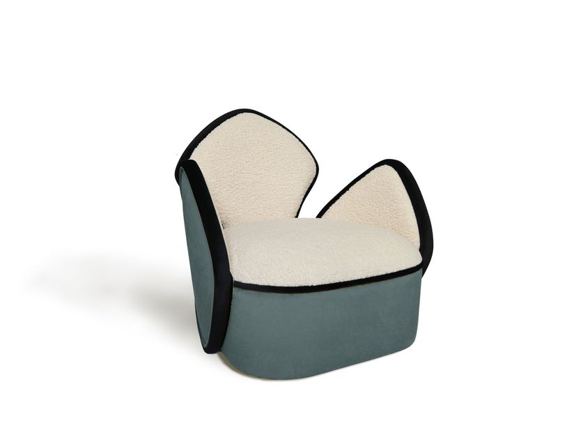 ORCA - Velvet armchair with armrests-2