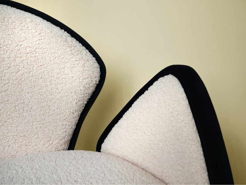 ORCA - Velvet armchair with armrests-6