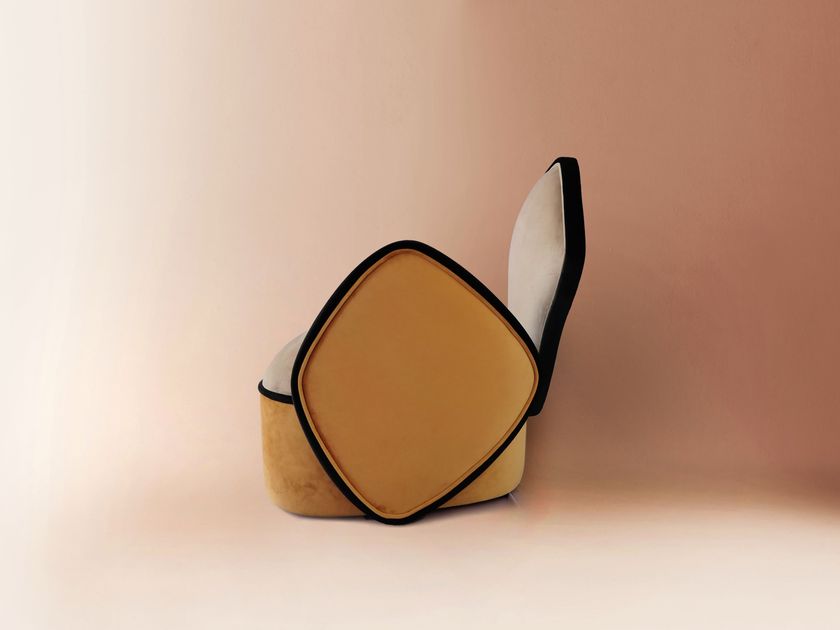 ORCA - Velvet armchair with armrests-8