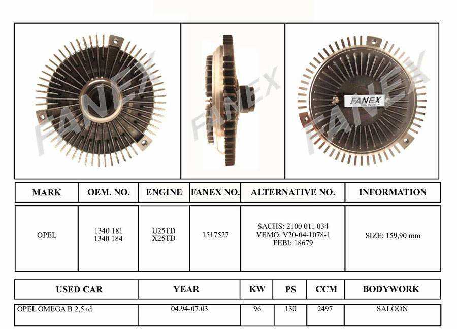 OPEL  Fan Clutch - 1340 181 / 1340 184
