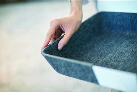 Molded parts made of fleece