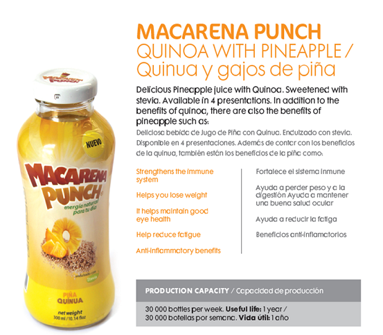 Ananaslı Macarena punch / quinoa